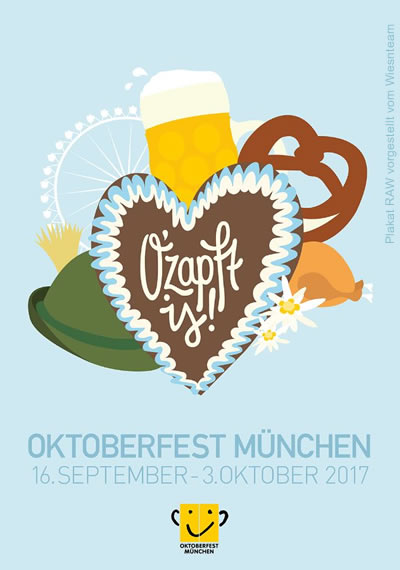 Oktoberfestplakat - Wiesn Plakat München - The official poster of the Munich Beerfestival